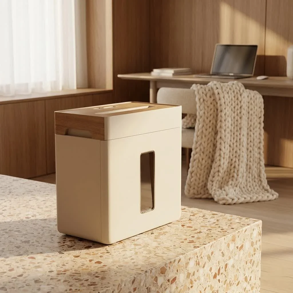 Swingline paper shredder in an office environment
