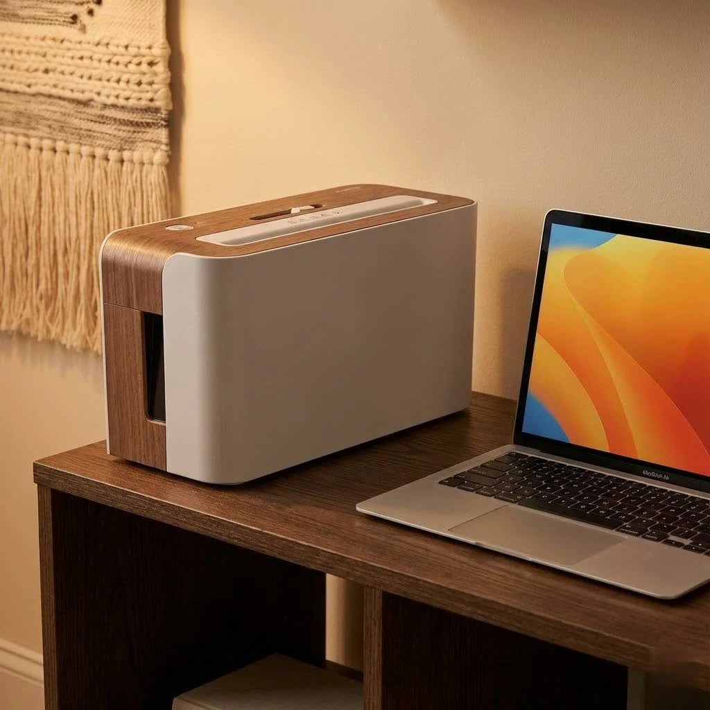 Paper shredder deals: a person holding shredded paper